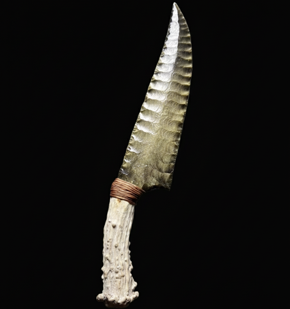 The Eldorado Relic | Golden Sheen Obsidian & Natural Antler