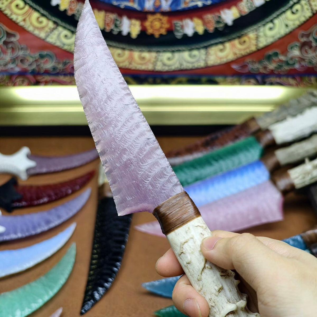 The Mystic Haze | Hand-Knapped Lavender Cat's Eye Artifact