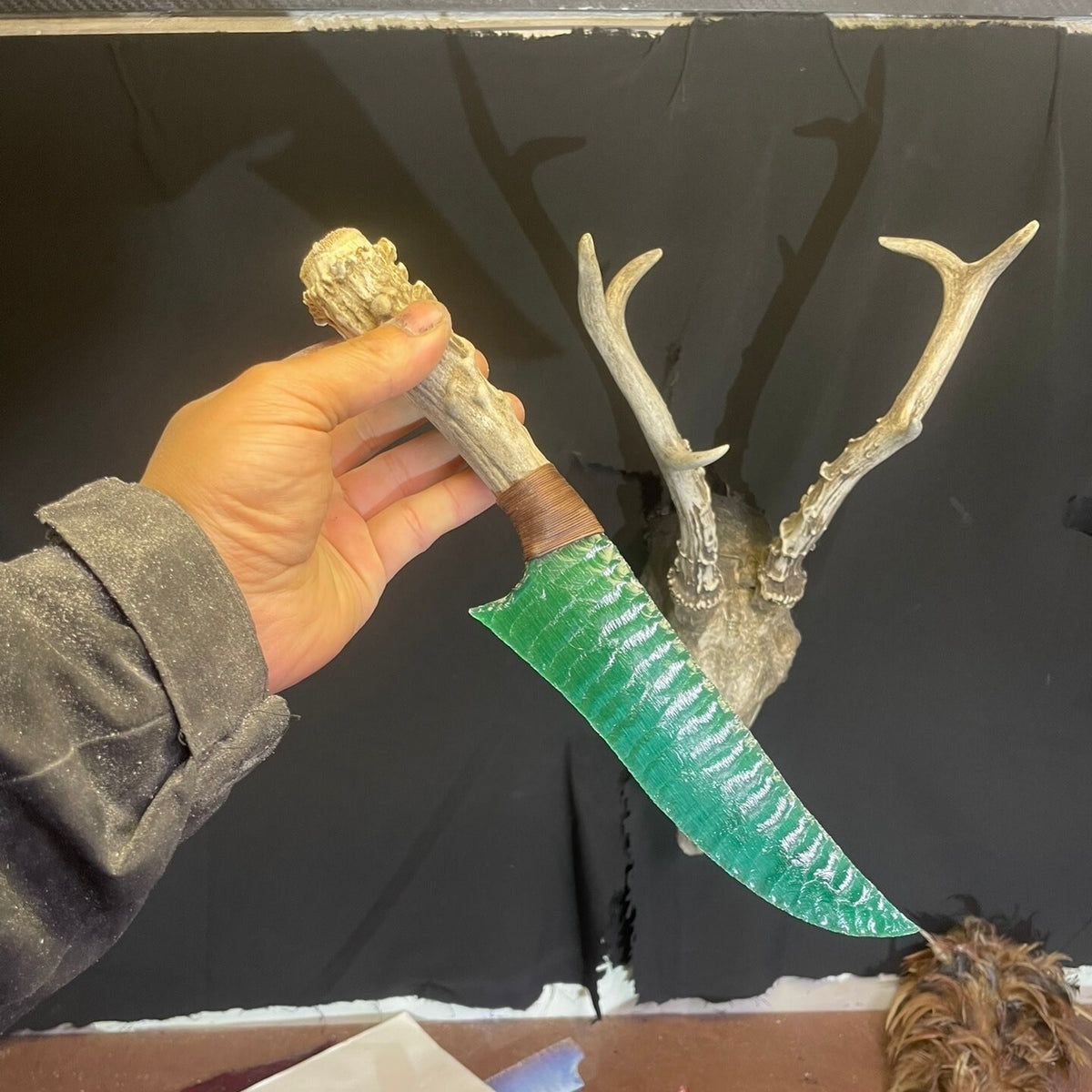 The Forest Whisper | Hand-Knapped Emerald Artifact