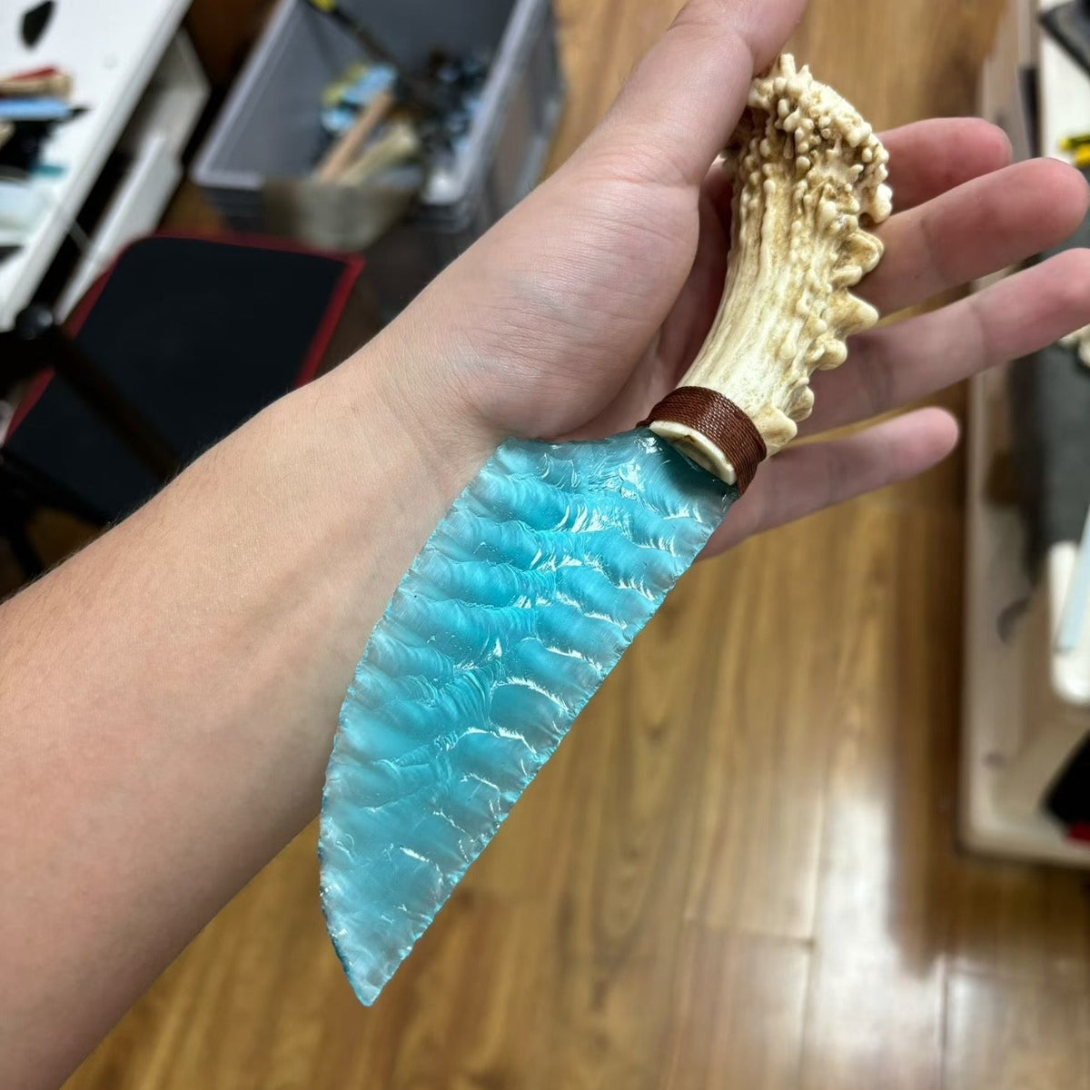The Frozen Spark | Mini Blue Cat's Eye Artifact