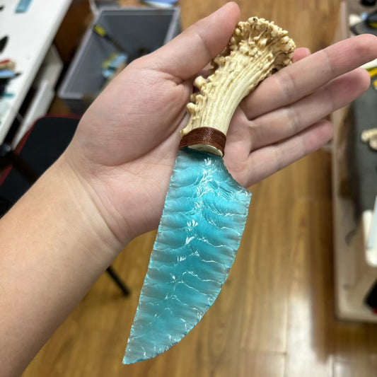 The Frozen Spark | Mini Blue Cat's Eye Artifact