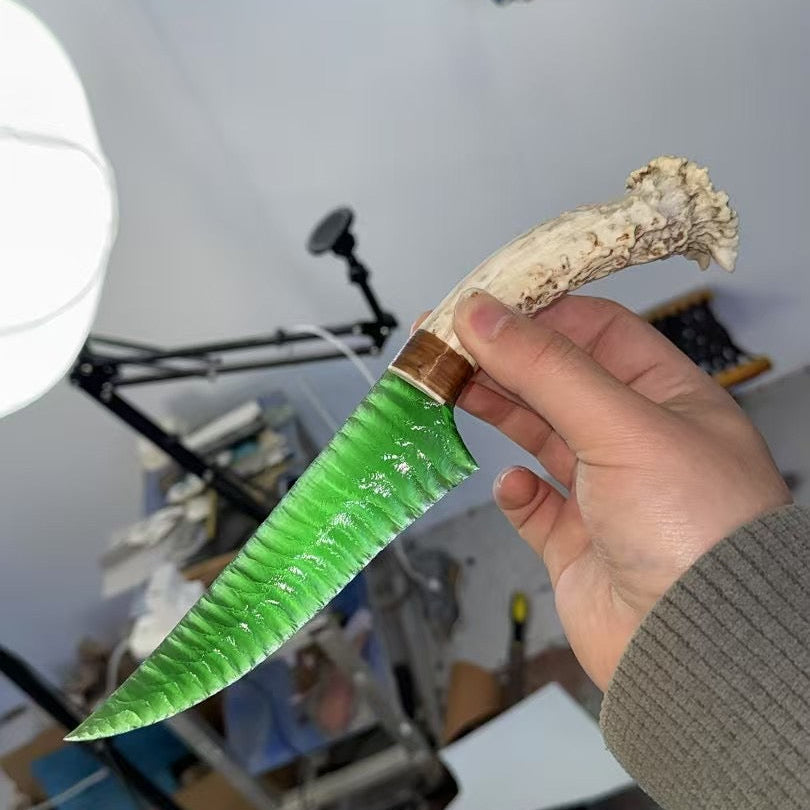 The Forest Whisper | Hand-Knapped Emerald Artifact