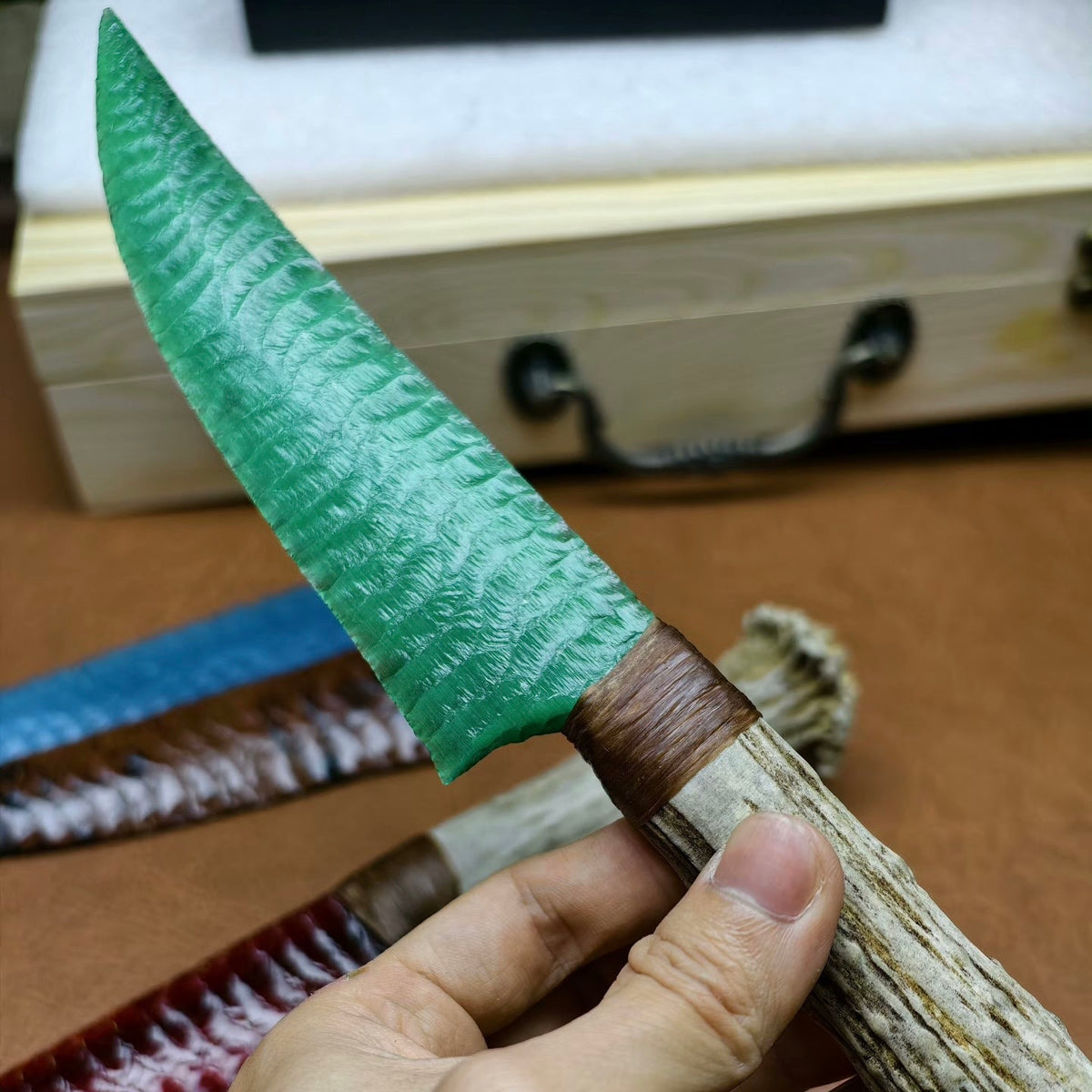 The Forest Whisper | Hand-Knapped Emerald Artifact