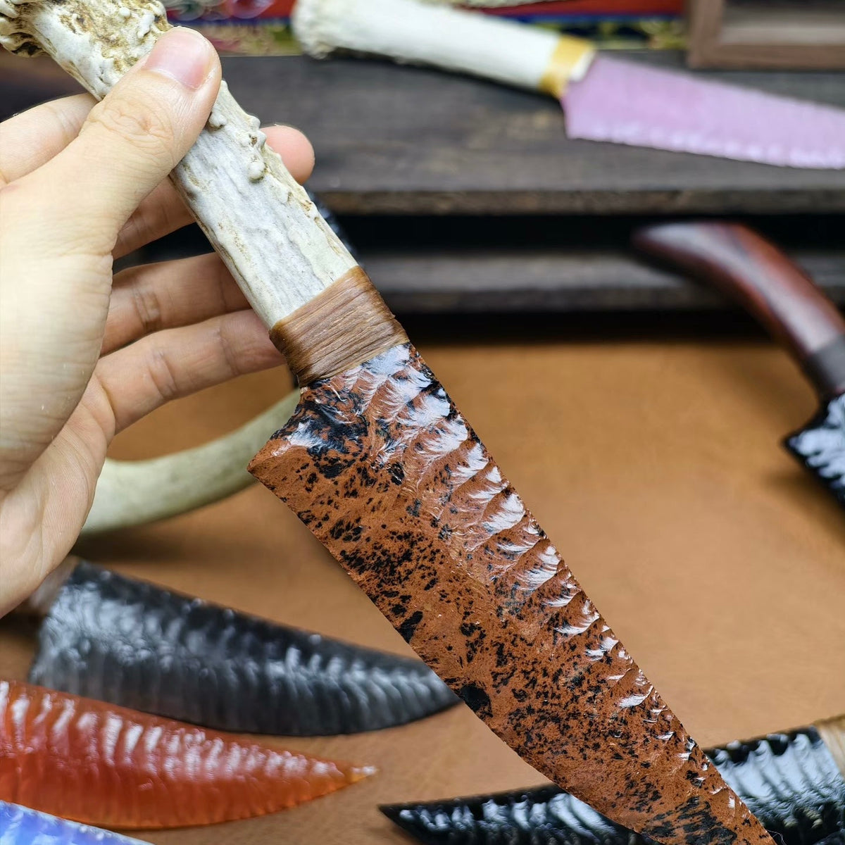 The Magmaborn | Hand-Knapped Mahogany Obsidian Artifact