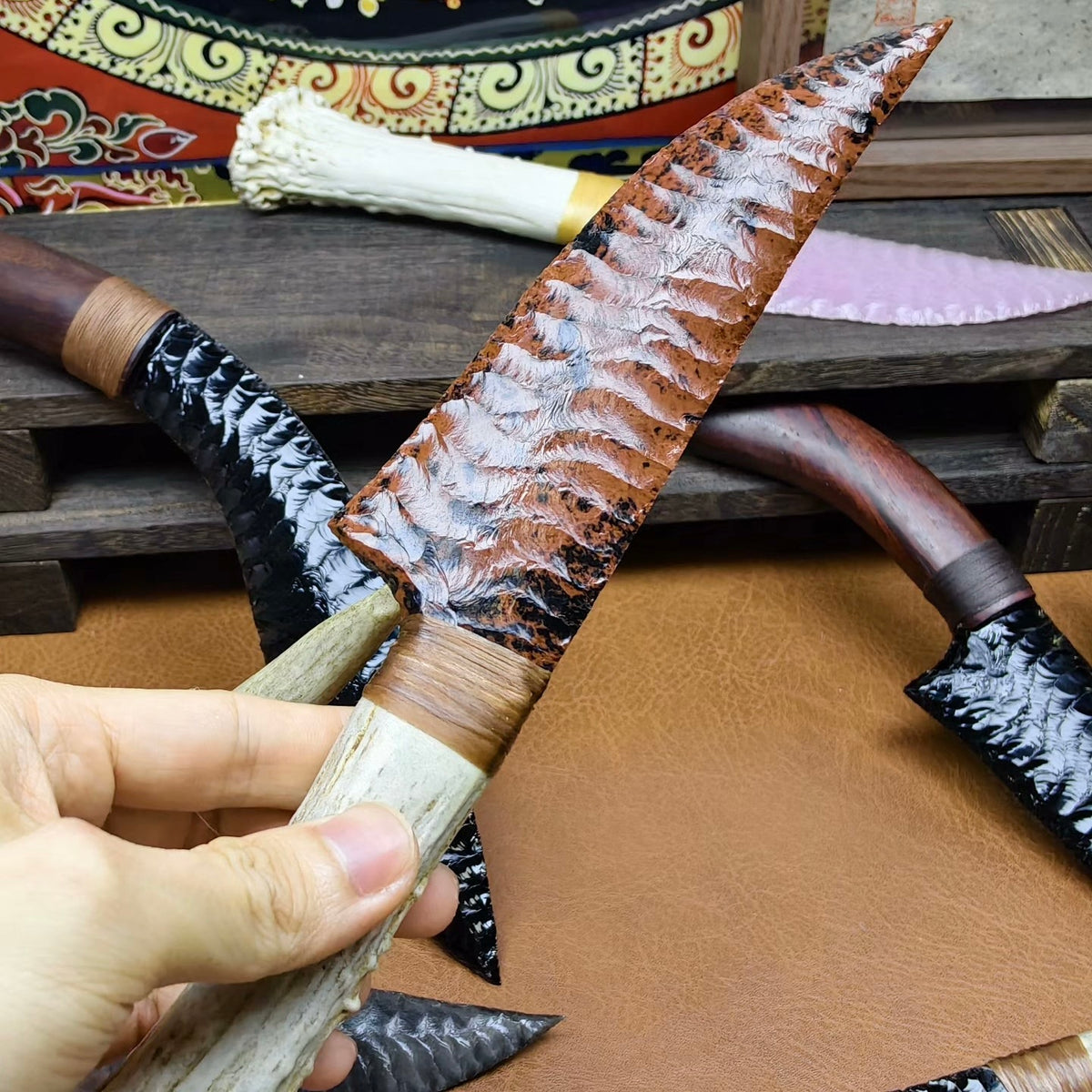 The Magmaborn | Hand-Knapped Mahogany Obsidian Artifact