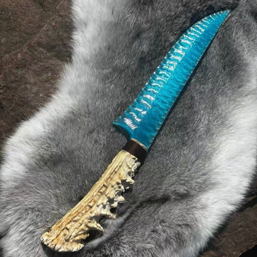 The Frostfang | Hand-Knapped Cyan Ice Artifact