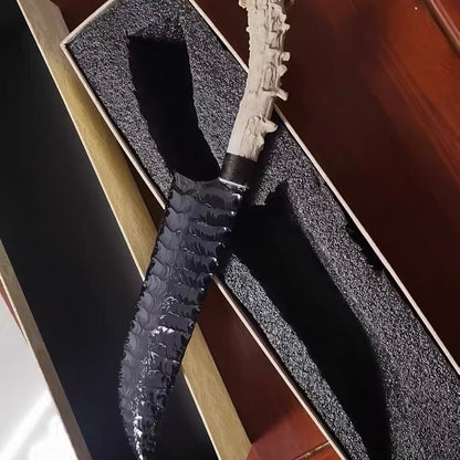 The Northern Ranger | Raw Obsidian & Natural Antler Knife