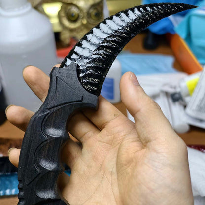 The Shadow Spirit | Hand-Knapped Obsidian Curved Sickle