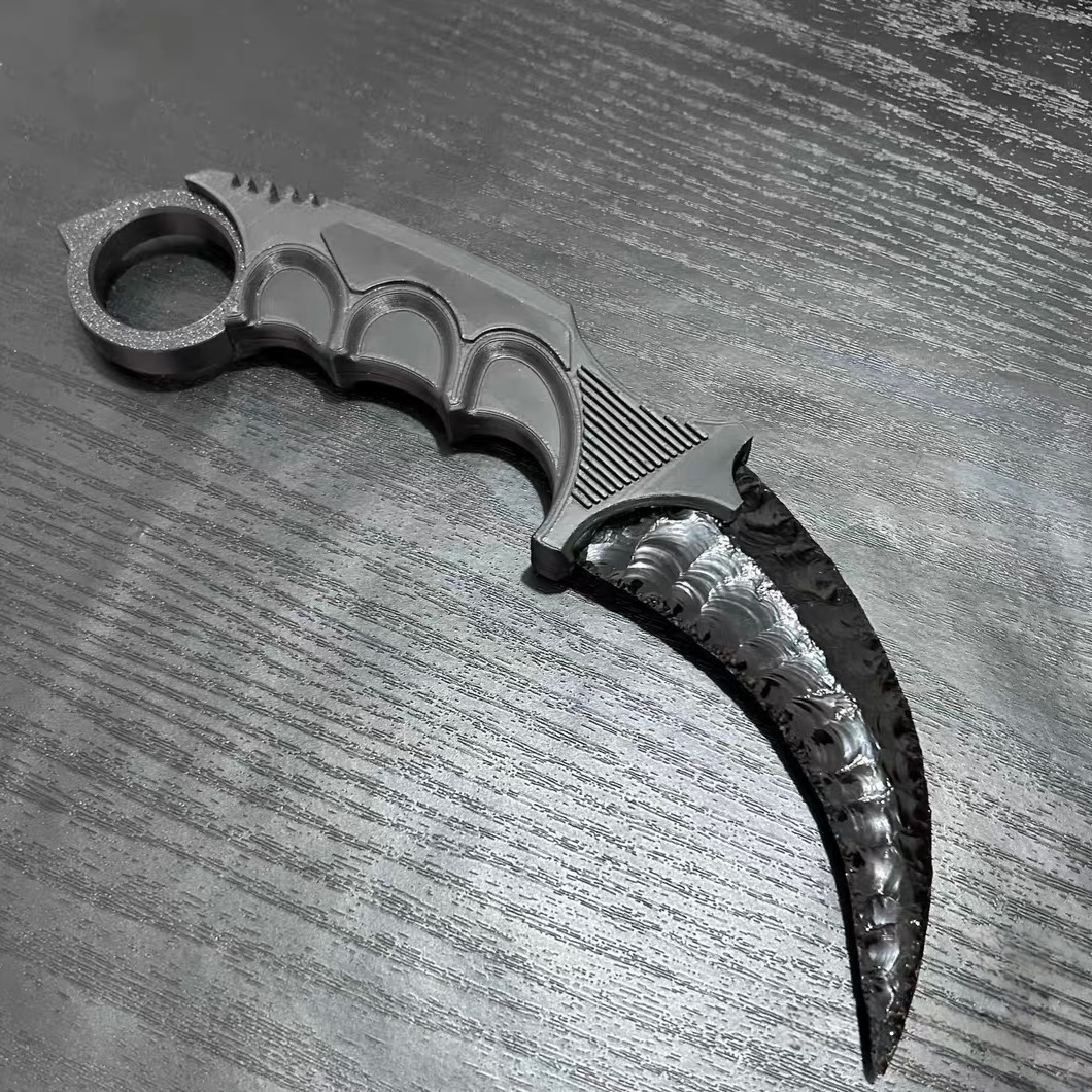 The Shadow Spirit | Hand-Knapped Obsidian Curved Sickle