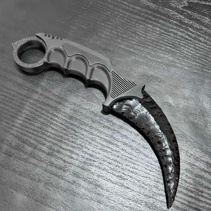 The Shadow Spirit | Hand-Knapped Obsidian Curved Sickle