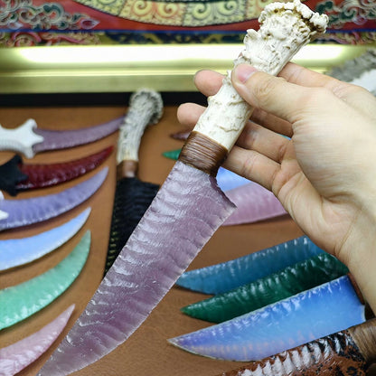 The Mystic Haze | Hand-Knapped Lavender Cat's Eye Artifact