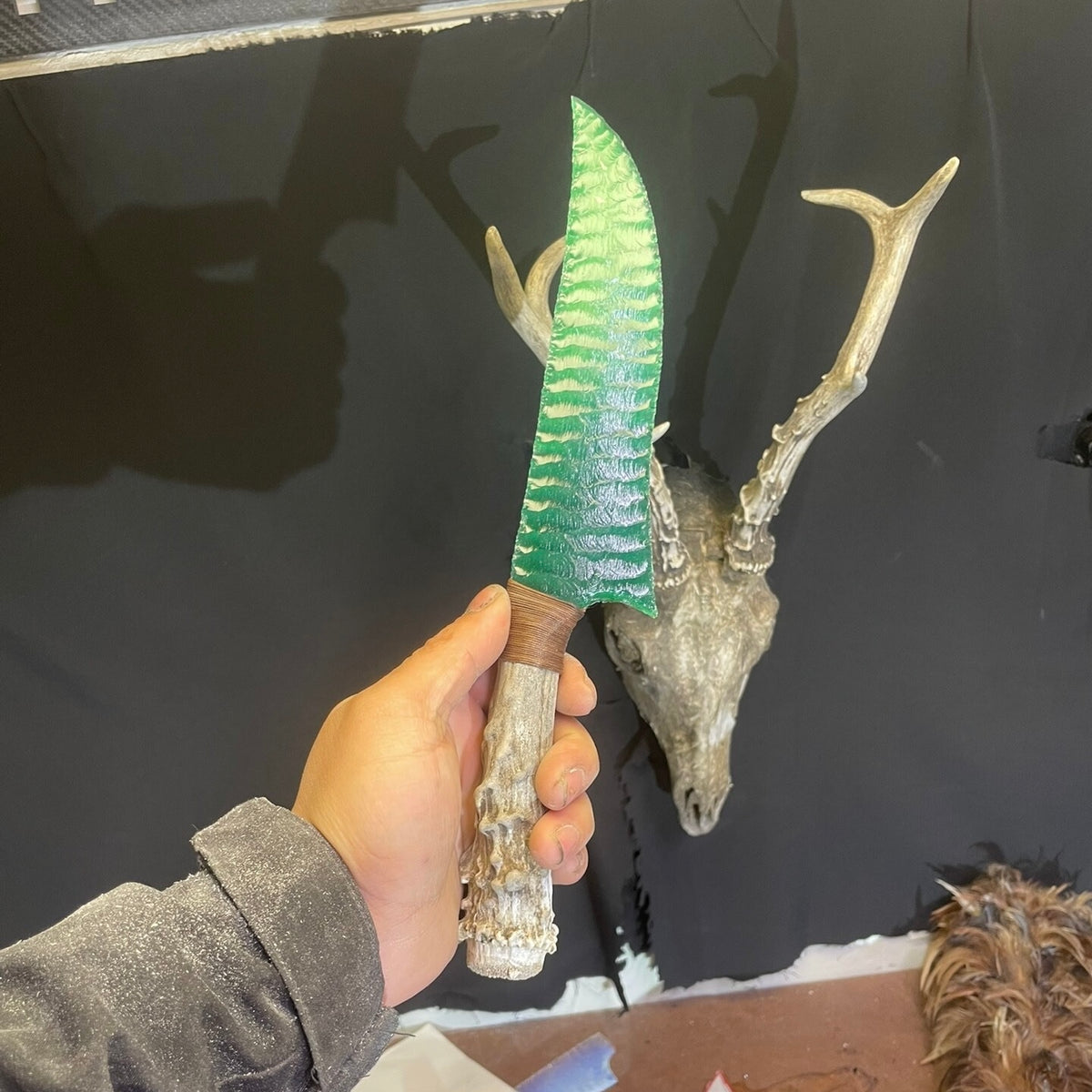 The Forest Whisper | Hand-Knapped Emerald Artifact