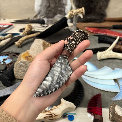 The Silver Wolf Bite | Mini Antler Artifact