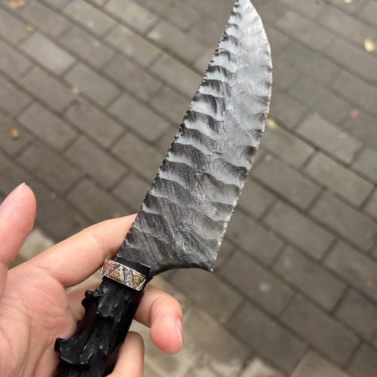 The Quicksilver Phantom | Hand-Knapped Silver Obsidian Artifact